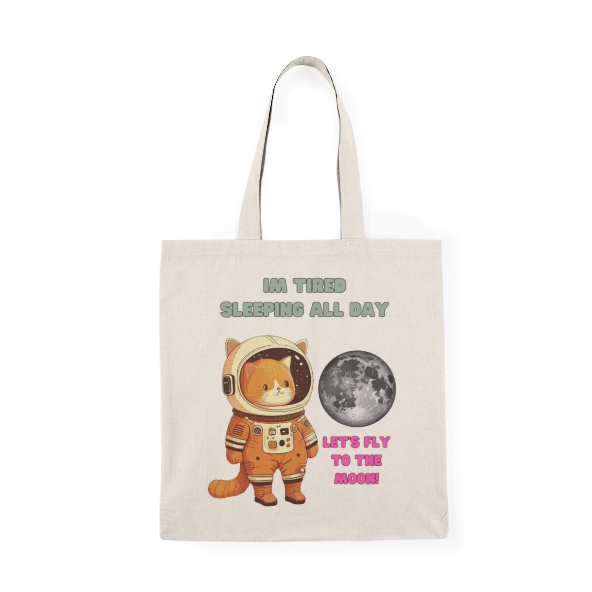 Fly to the Moon  - Natural Tote Bag