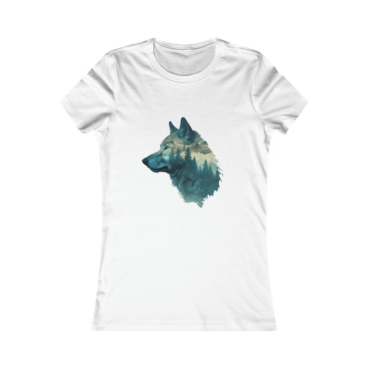 Wolf Double Exposure T-Shirt  - Women's Favorite Tee